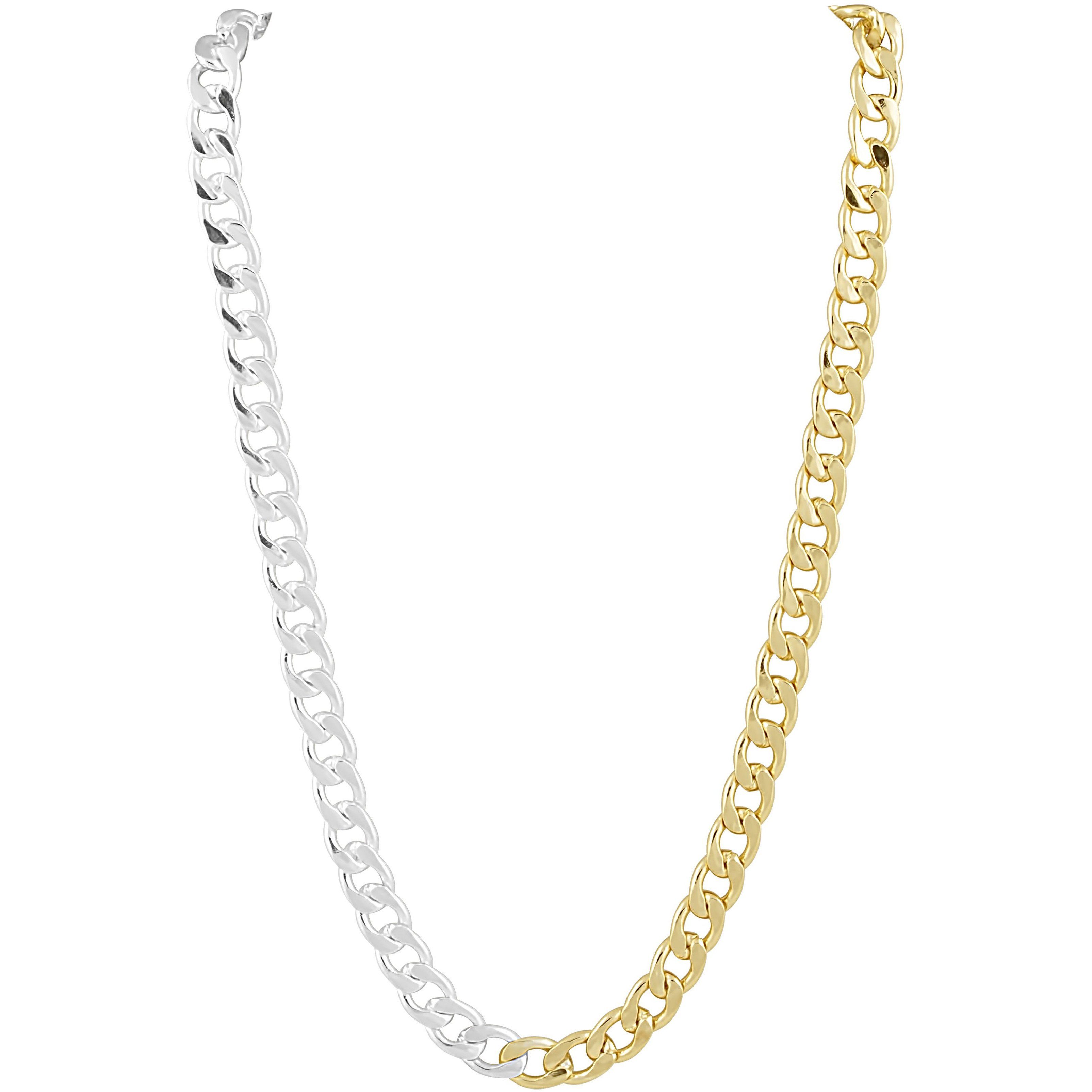 Leila Link Necklace -Two Tone