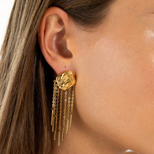 Women's Designer Gold & Silver Earrings | Sahira Jewelry Design