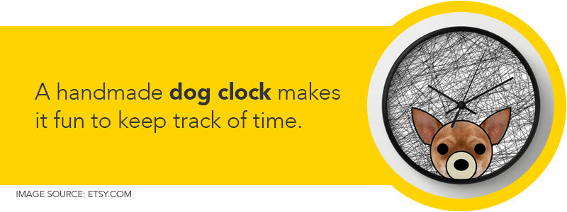 dog clock for christmas