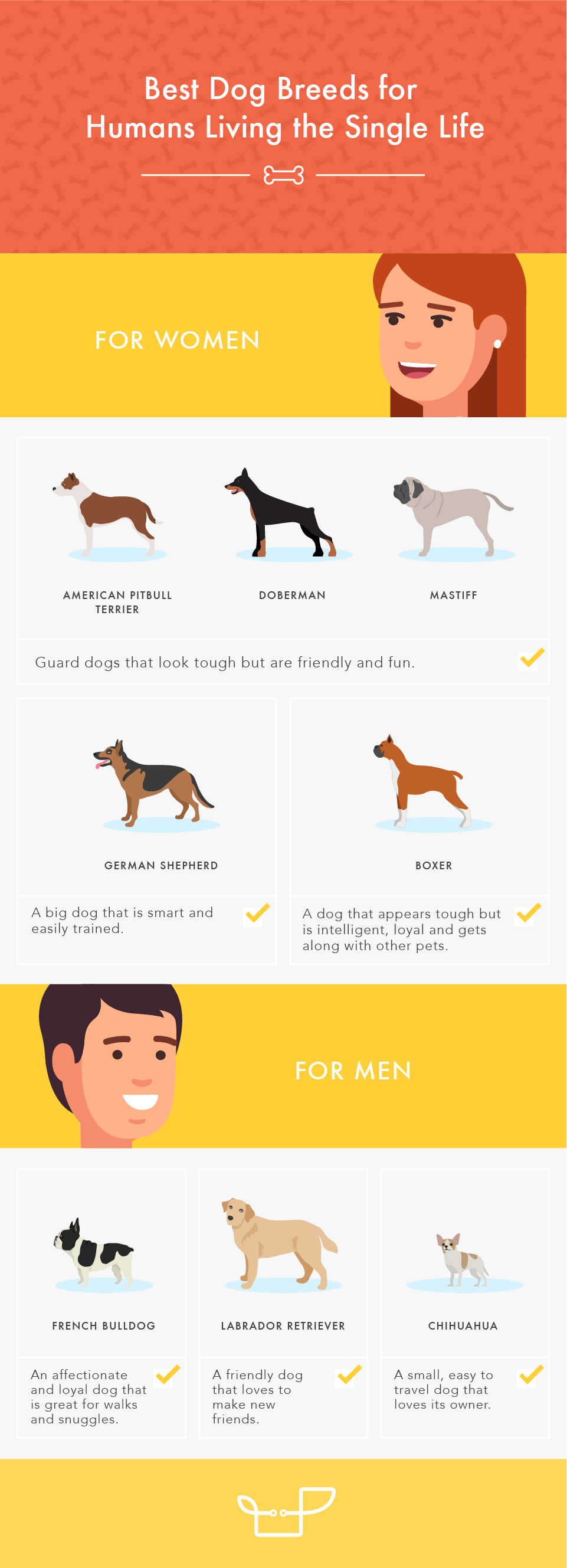 dog breeds for singles