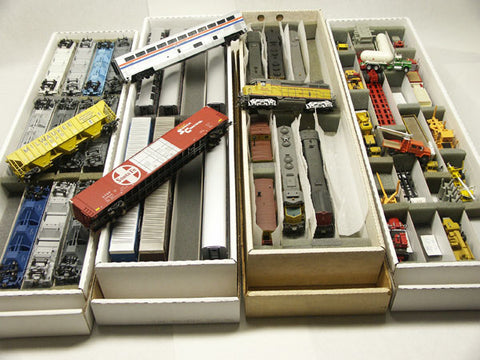 Bundle of Model Train Storage Boxes - HO Scale / HO Gauge –