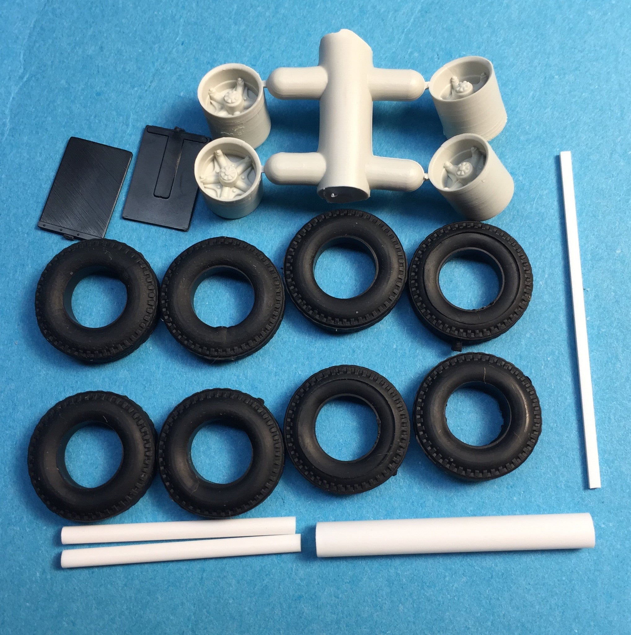 #50119 - Dress-up Kit w/Spoke Wheels (8) - PPW/A-Line/Arrow Hobby