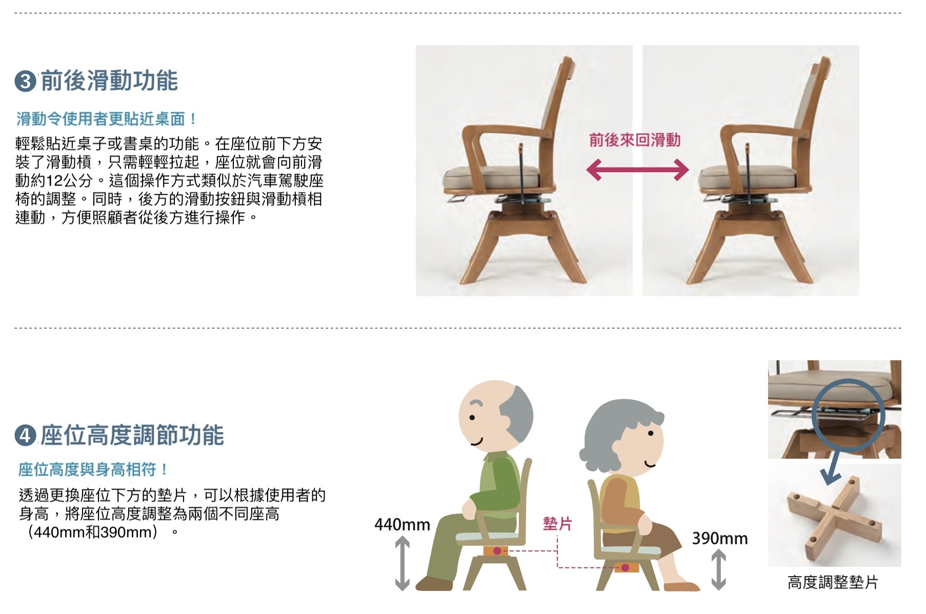 日本製輕鬆轉椅 - 無需移凳輕鬆自在, 實木老人扶手高背椅| 樂齡傢具 | HOHOLIFE好好生活