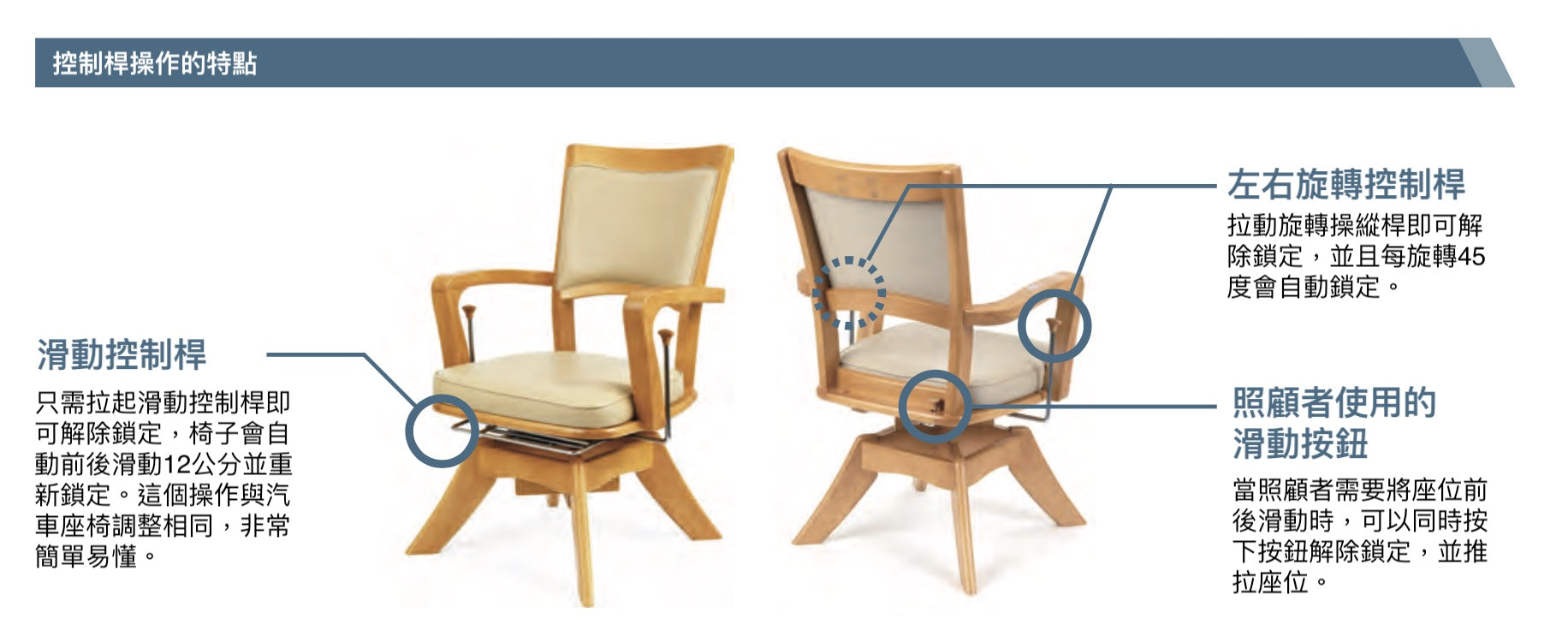 日本製輕鬆轉椅 - 無需移凳輕鬆自在, 實木老人扶手高背椅| 樂齡傢具 | HOHOLIFE好好生活