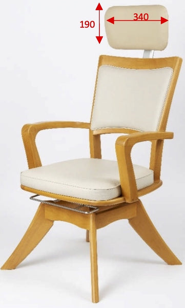日本製輕鬆轉椅配件 － 座椅頭枕 - 無需移凳輕鬆自在, 實木老人扶手高背椅| 樂齡傢具 | HOHOLIFE好好生活