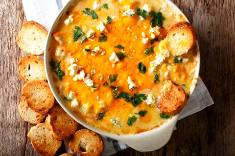 Super Bowl Recipes: Infused Buffalo Chicken Dip