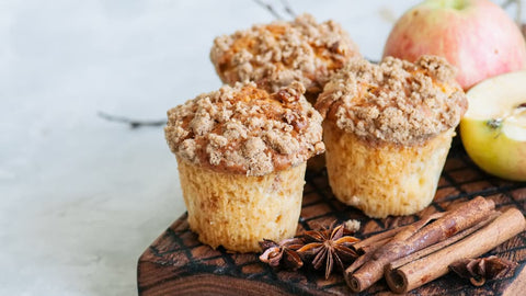 apple streusel muffins