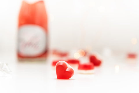 champagne heart gummies