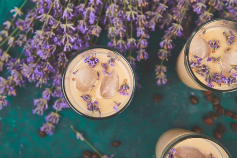 iced lavender latte