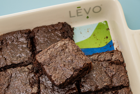 brownie edibles made with LEVO