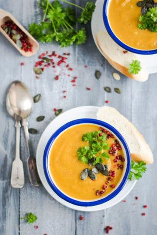 Thanksgiving Recipes: Infused Pumpkin Sweet Potato Soup 