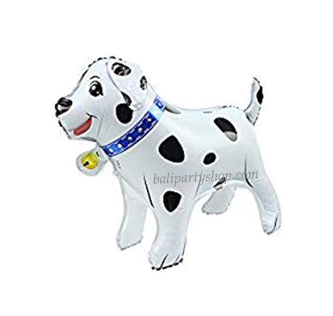 50cm INFLATABLE BLACK AND WHITE DALMATIAN DOG PET BLOW UP KIDS FUN PARTY TOY 
