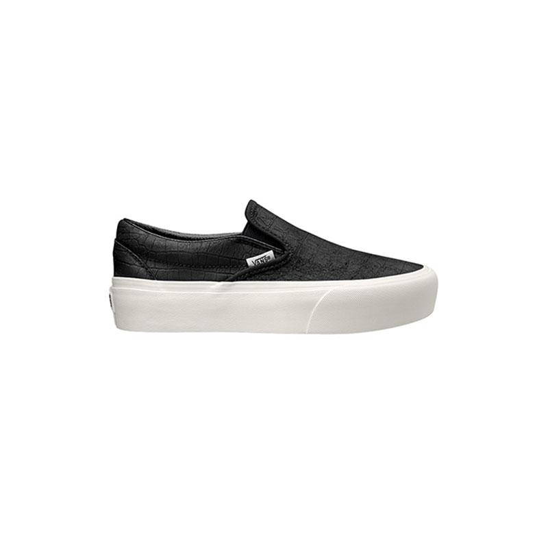 vans platform slip on embossed