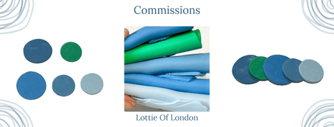 Colour mixing polymer clay for a necklace commission | Lottie of London