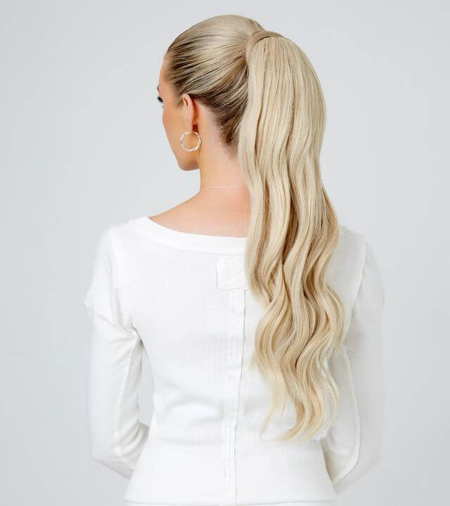 Ponytail extensions with discreet invisible attachments
