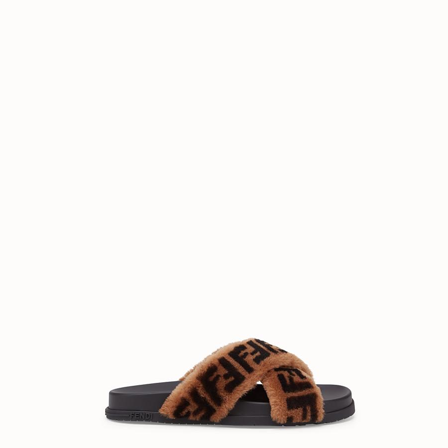 furry fendi slides