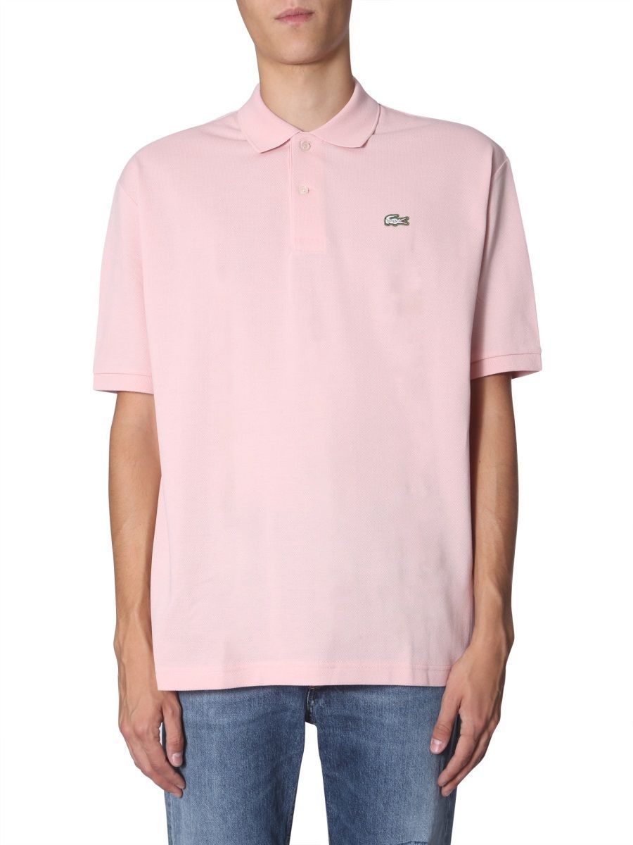 pink polo shirt lacoste