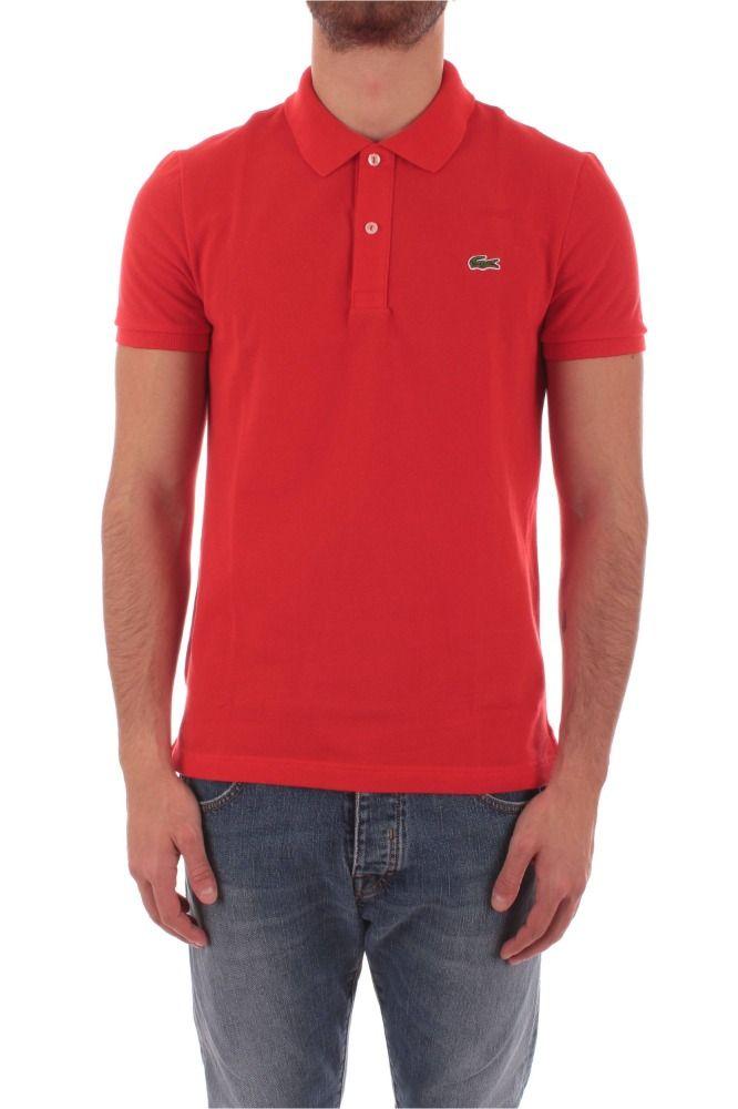 lacoste red polo t shirt