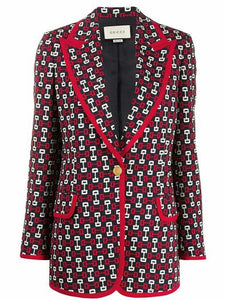 gucci red blazer