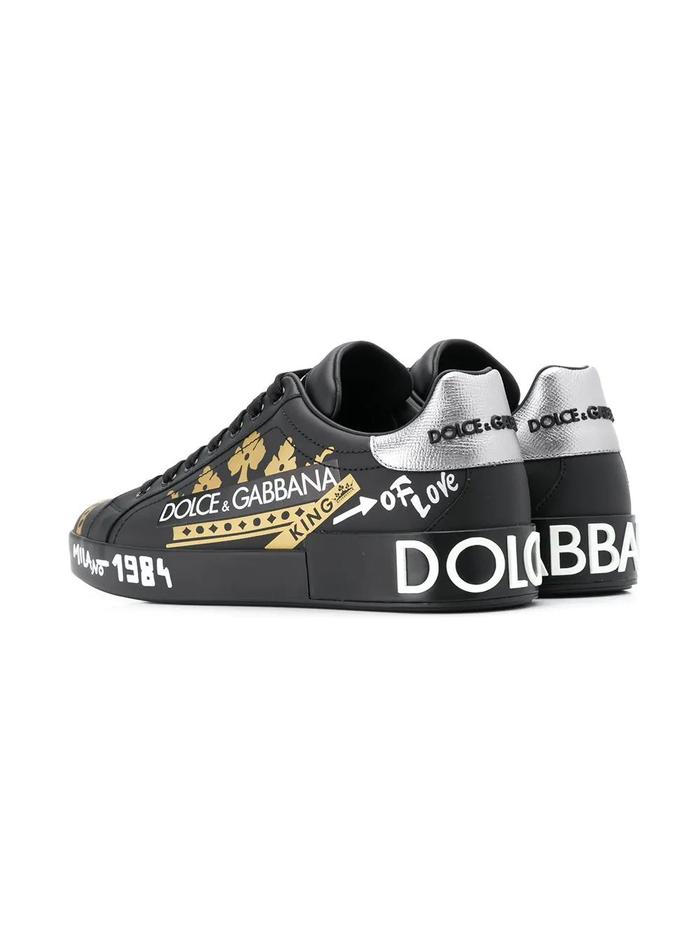 DOLCE E GABBANA BLACK SNEAKERS – Franc 