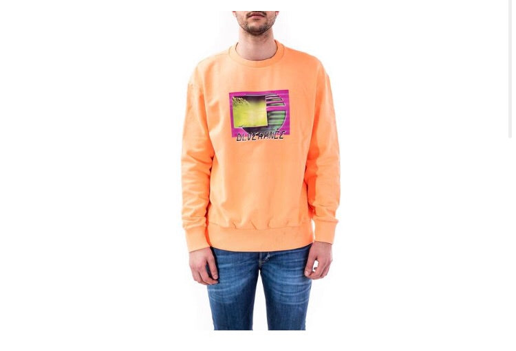 diesel sweatshirt orange