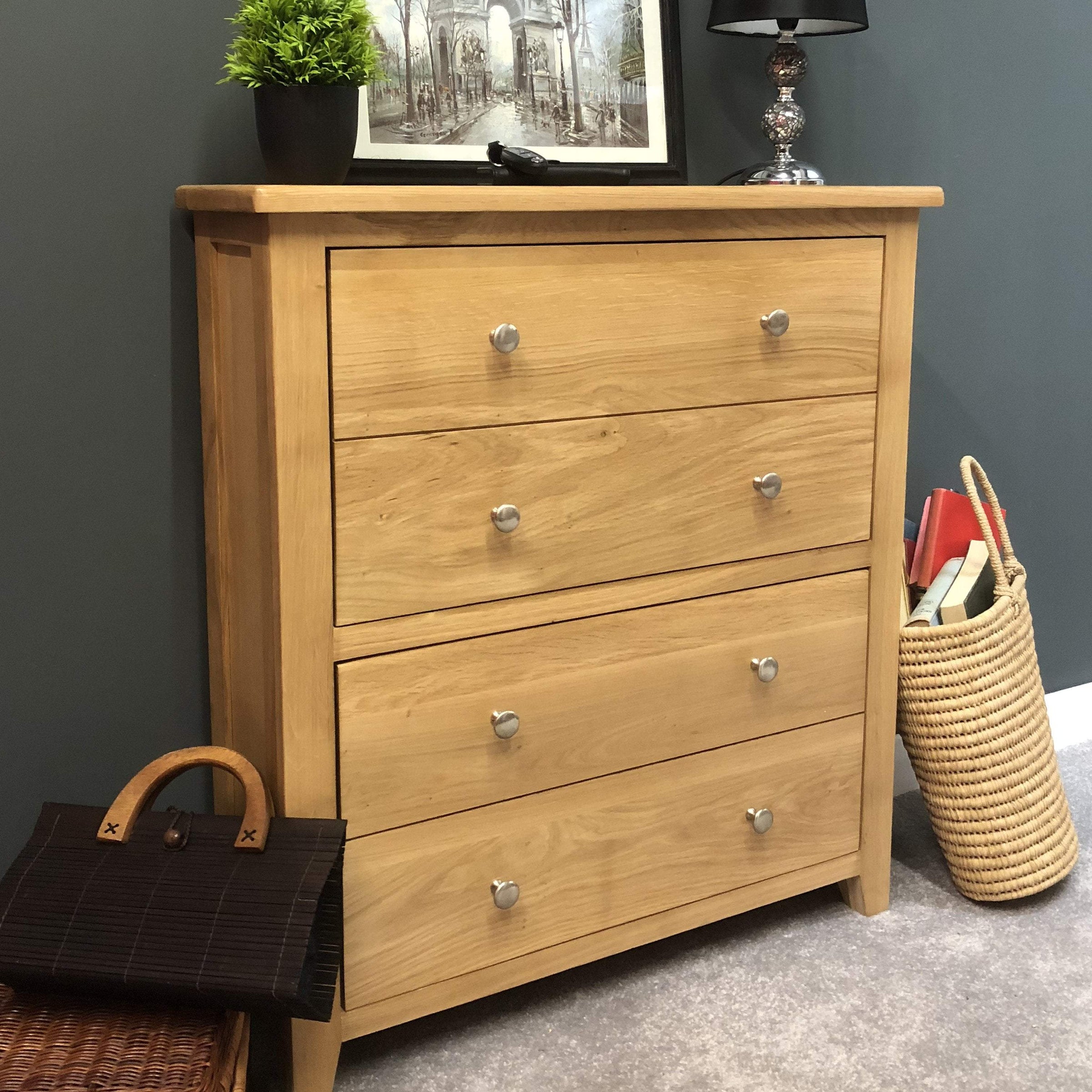 oak shoe cupboard