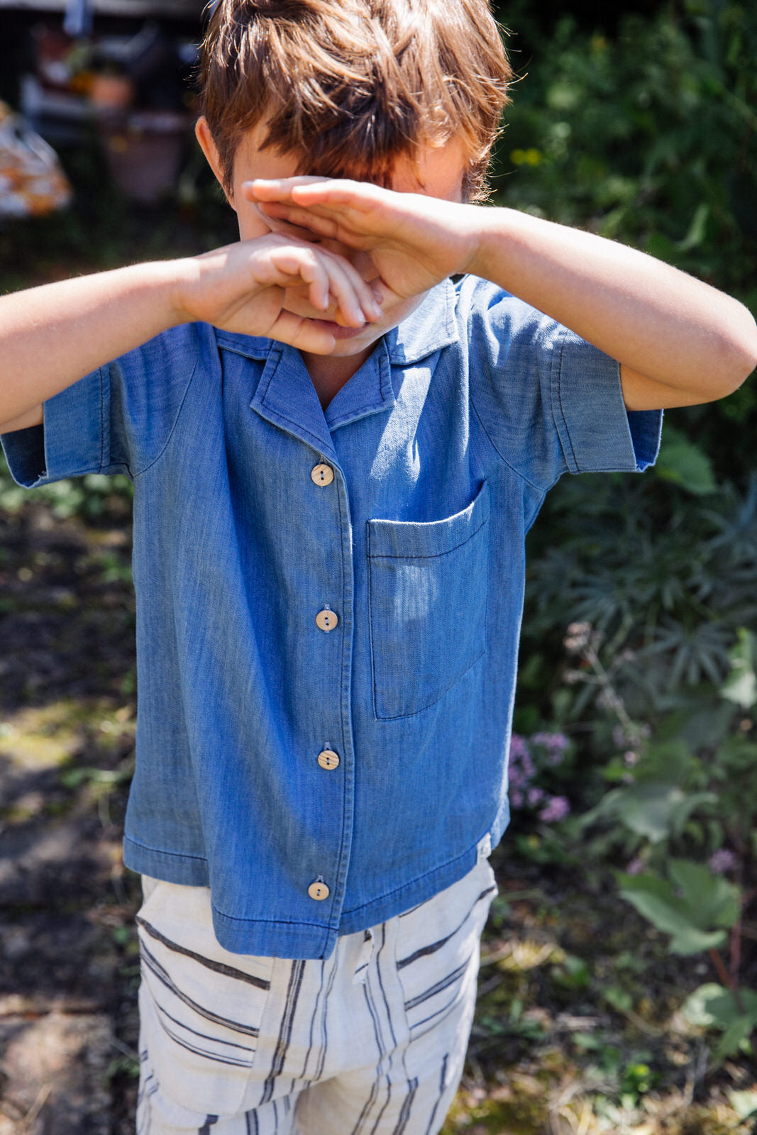 Vouwen natuurkundige Niet essentieel Matona Lio Pants Beige Striped - Gestreepte Linnen Broek - GOEDvanToen -  Eerlijke & biologische kinderkleding en babykleding