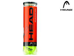 Head Radical ALL COURT Tennis Ball tube of 4