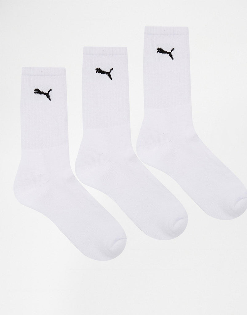 white puma socks