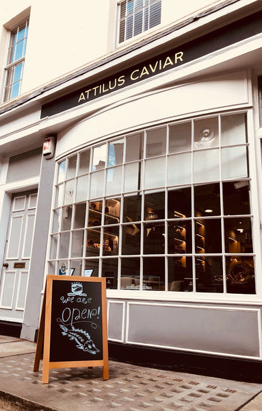 Front of the Attilus Caviar Shop in London