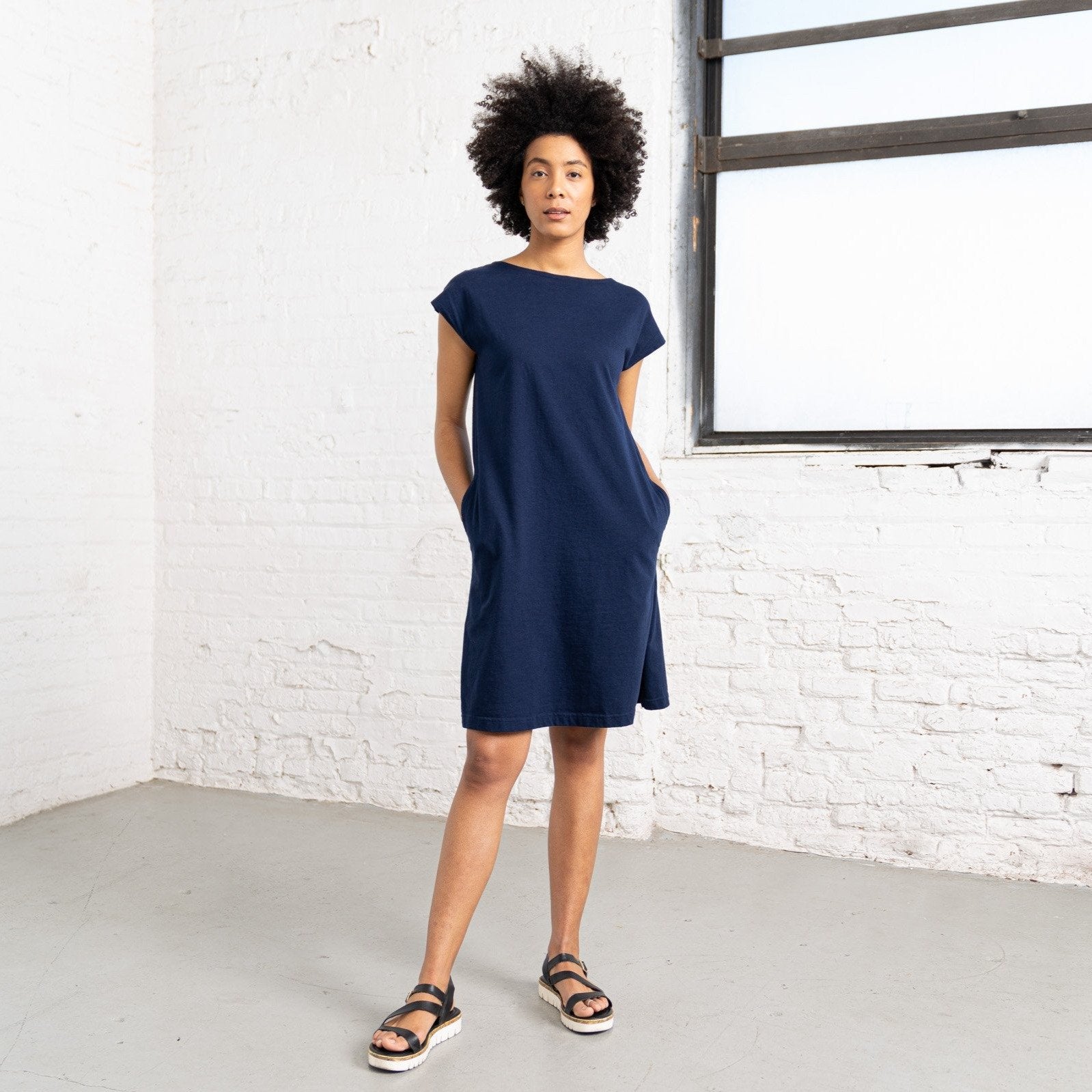 Cap Sleeve Cotton Dress