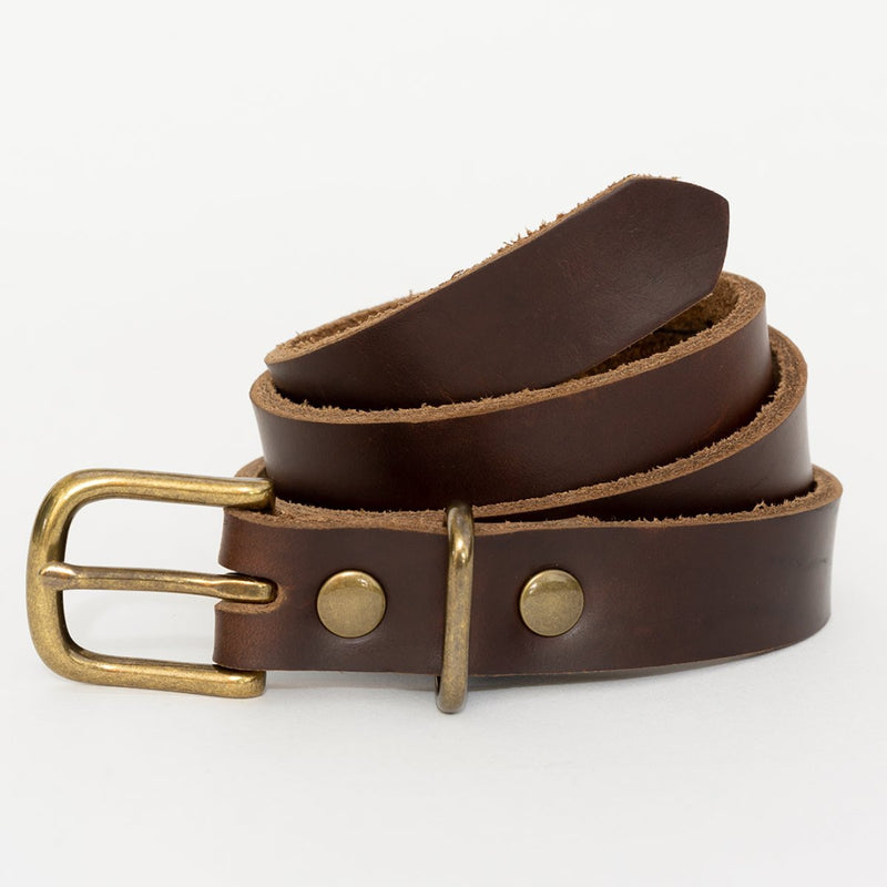Women's Brown Leather Belt - Dearborn Denim & Apparel