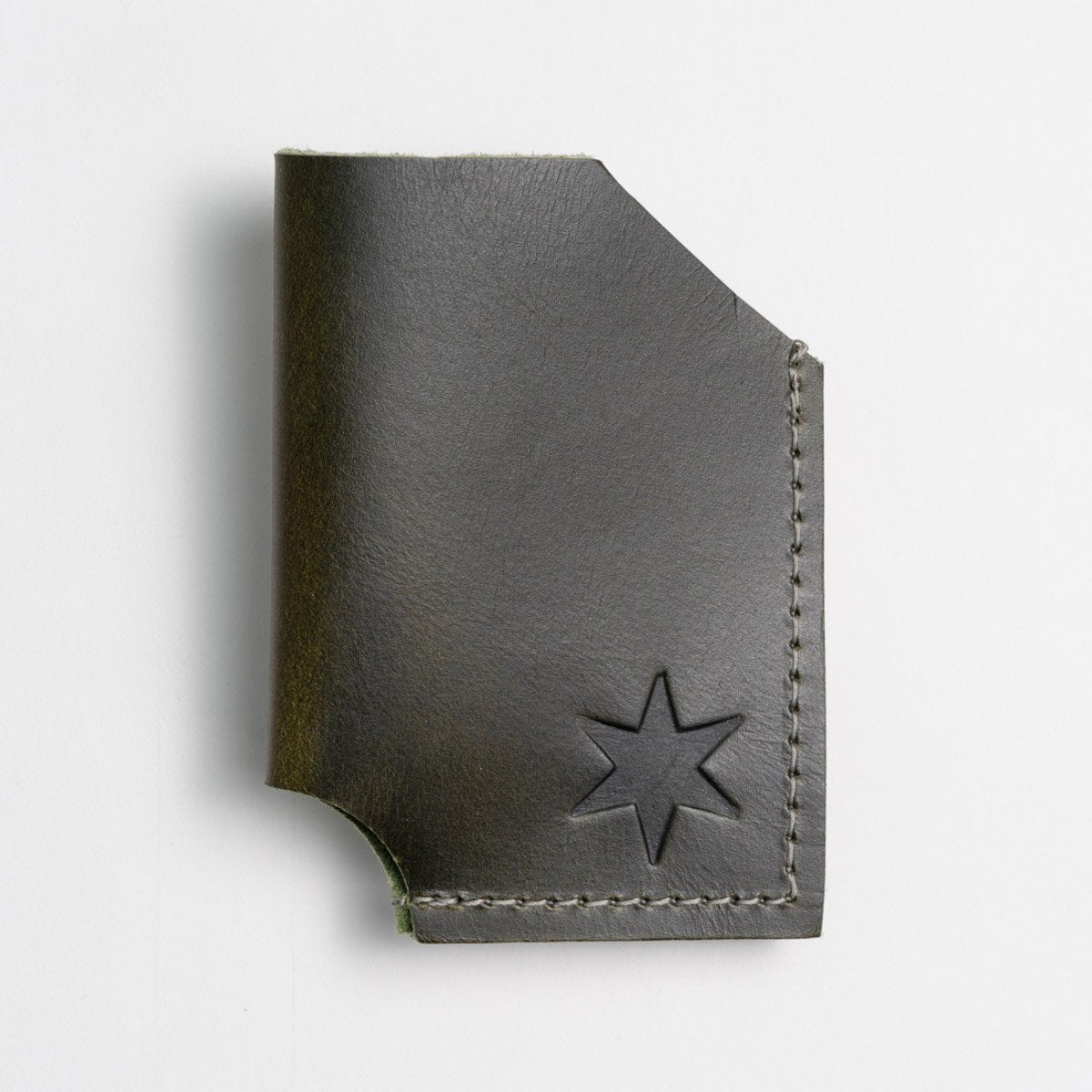 Olive Leather Card Holder