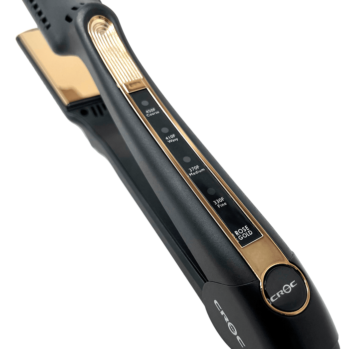 CROC IPulse II Ceramic Black Titanium Flat Iron 1.25 Inch