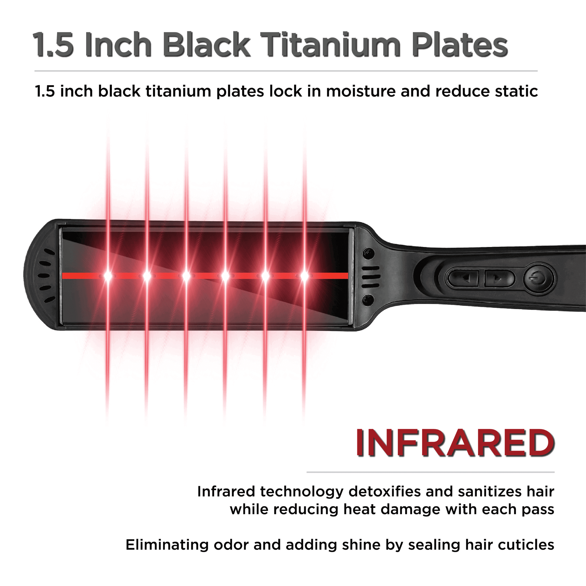 CROC Professional Premium Infrared 1.5 Flat Iron 