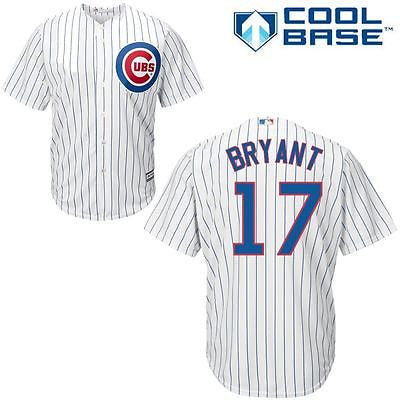 Nike MLB Chicago Cubs Kris Bryant Home Twill Youth Jersey White/Blue Medium 10-12 Years