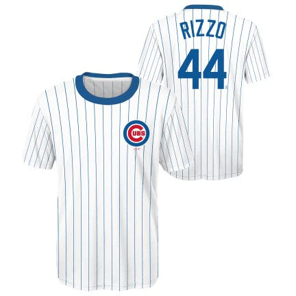 Kris Bryant #17 Chicago Cubs Blur Button SEWN GM TX3 Cool Jersey