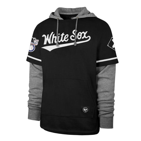 Men's '47 Cream Toronto Blue Jays Heritage Shortstop Jersey Four-Snap Hoodie Size: Extra Large