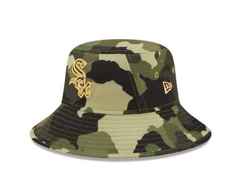 Toronto Blue Jays New Era 2022 Armed Forces Day Bucket Hat - Camo