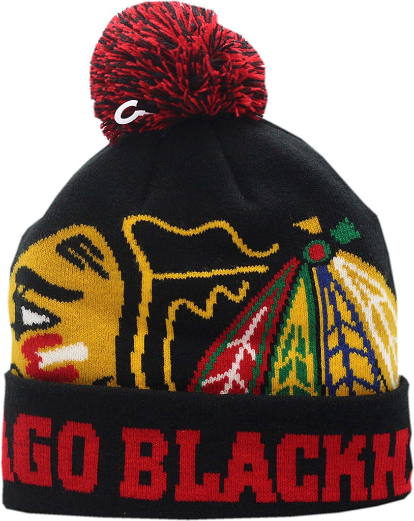 blackhawks winter hat