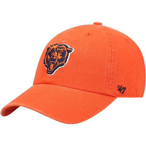 '47 Orange Chicago Bears Clean Up Adjustable Hat