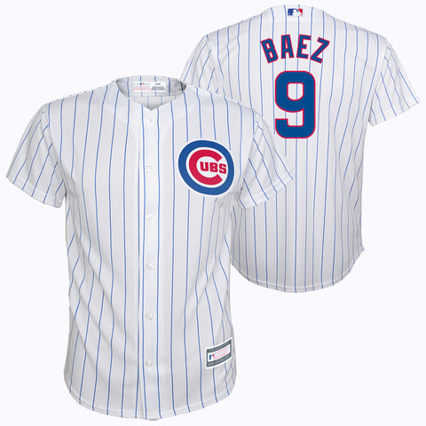 Genuine Merchandise Youth Small (8) Chicago Cubs Javier Baez #9 Jersey  White