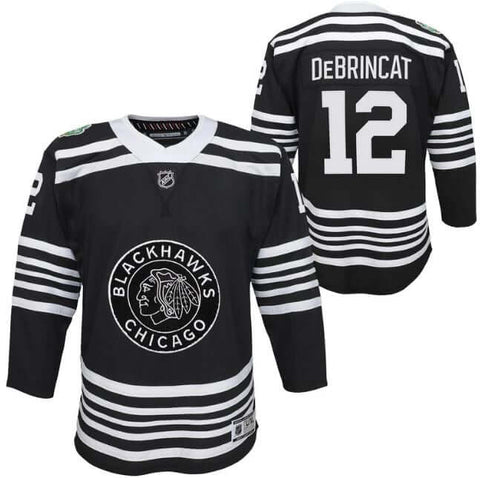 chicago blackhawks black and white jersey