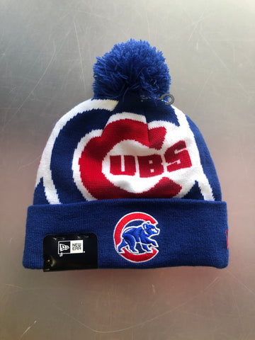 MLB 47` Brand Chicago Cubs Winter Hat Pom Fairfax Cuffed Knit Hat