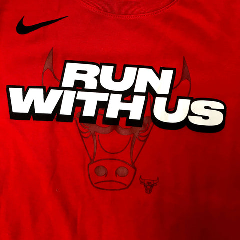 Chicago Bulls Run With Us Youth T Shirt Red Sports Outlet Express