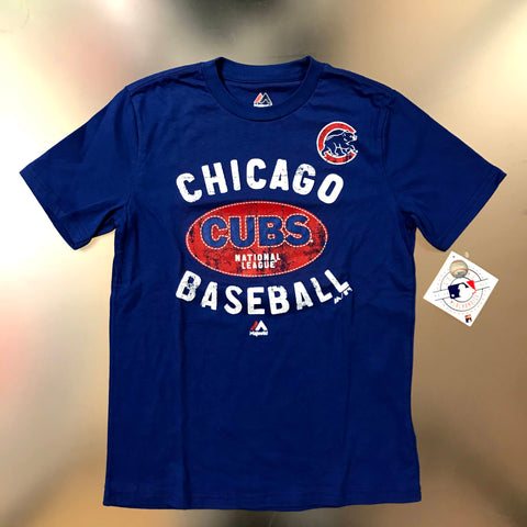 Copy of Chicago Cubs Majestic Youth Royal Blue Club T-Shirt