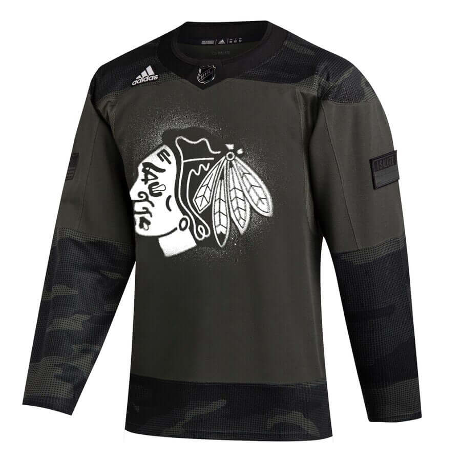 blackhawks youth practice jersey