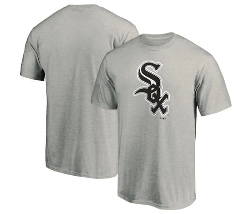 Chicago White Sox Youth Cooperstown Collection Heavy Hitter V-Neck T-Shirt - Cream/Navy Size: Large