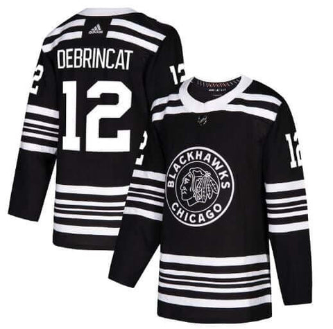 women's blackhawks jersey black