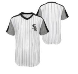 CHICAGO WHITE SOX JERSEY Majestic MLB Baseball Black Pinstripe Size XL USA